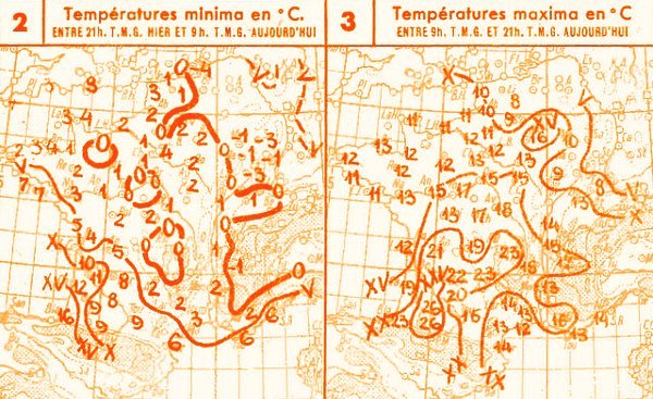 temperatures du 10 mars 1947