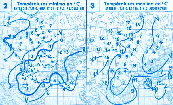 temperatures du 13 novembre 1946