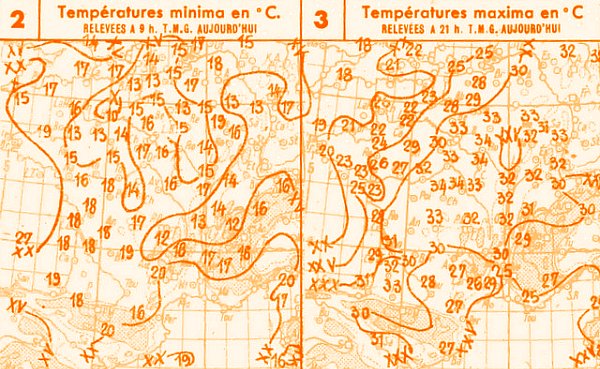 temperatures du 13 septembre 1947