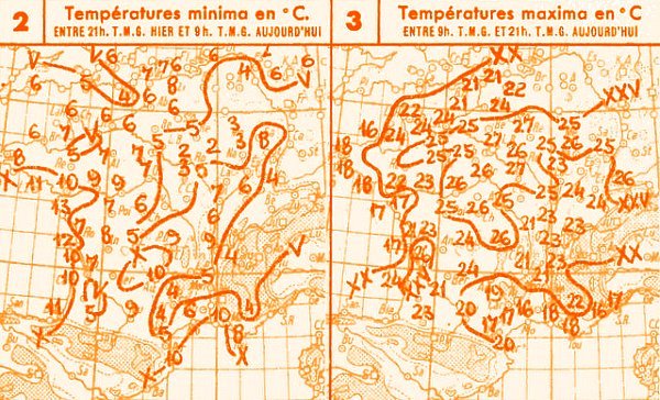 temperatures du 16 avril 1947