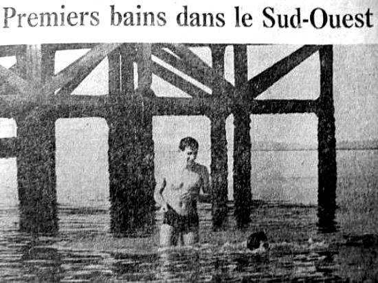 premiers bains frileux mars 1963