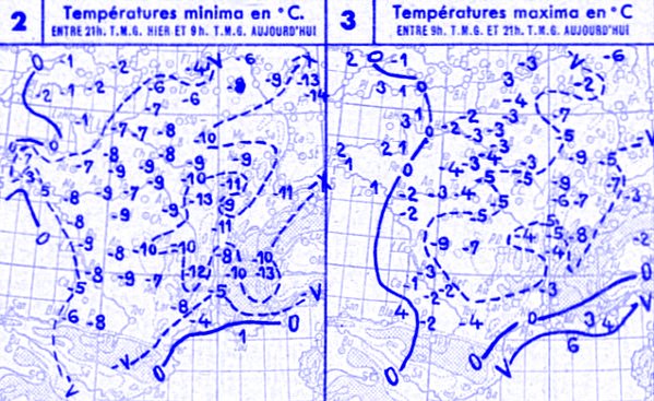 temperatures du 26 janvier 1947