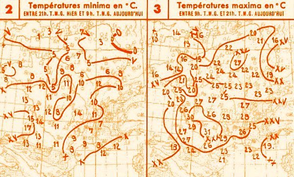 temperatures du 27 avril 1947