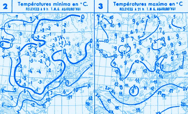 temperatures du 28 octobre 1947