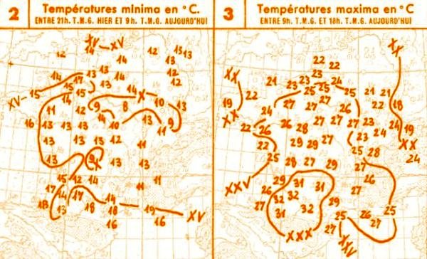 temperatures du 3 octobre 1946
