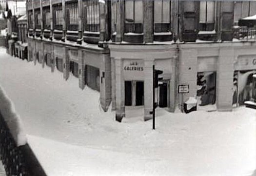 les Galeries Lafayette a Arcachon le 21 fevrier 1956