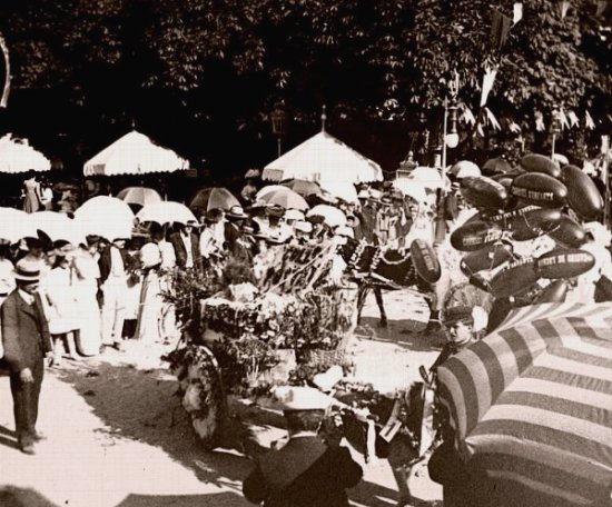 f&ecirc;te des fleurs a luchon en aout 1906