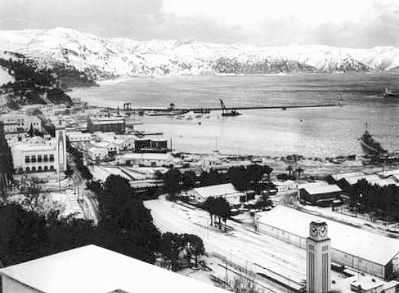 Philippeville sous la neige en fevrier 1956