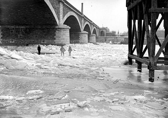 la Seine gelee en 1891