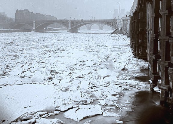 la Seine gelee en 1891