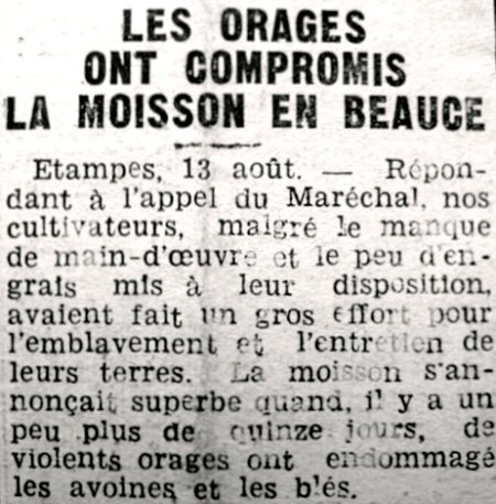 aout 1941 frais et pluvieux