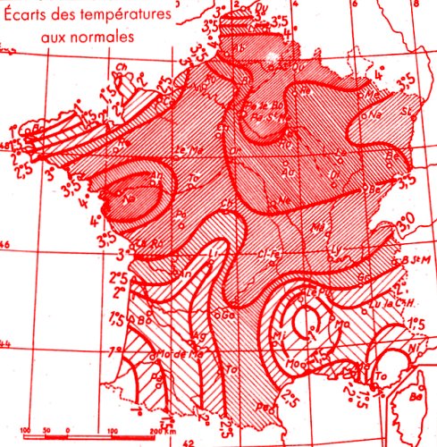 temperatures en aout 1947