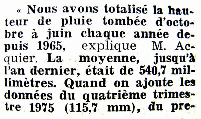 1er article pluviometrie 1976