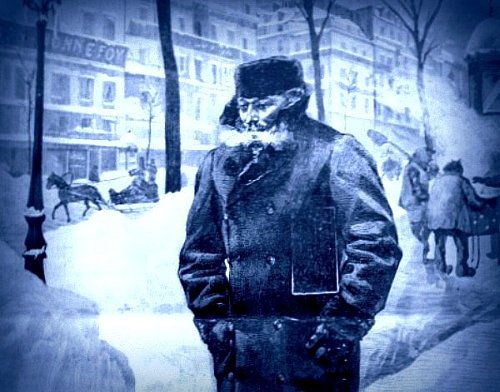 parisien dans la neige boulevard des italiens décembre 1879