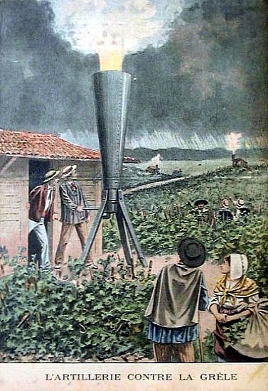 canon anti grele en juillet 1901