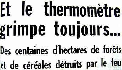 entete chaleur et incendie en juin 76