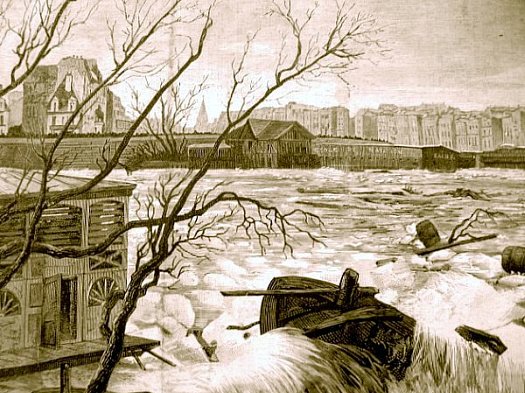 debacle de la Seine en janvier 1880