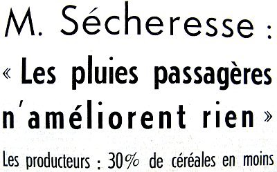 entete sur les pluies inutiles de l`ete 76