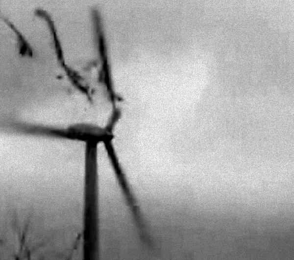 explosion d`une eolienne lors de la tempete Emma le 1er mars 2008