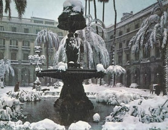 fontaine Barcelone decembre 1962