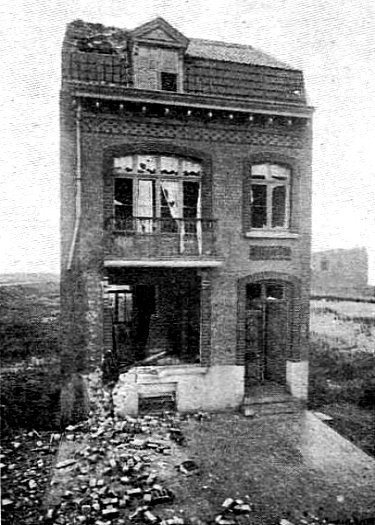 villa endommagee par la foudre a Malo les Bains le 26 novembre 1904