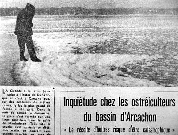 banquise girondine en janvier 63