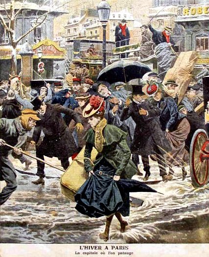 hiver a Paris en janvier 1907