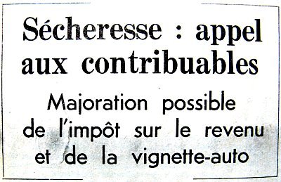 entete impot secheresse ete 76