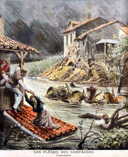 inondations dans le Midi en octobre 1907