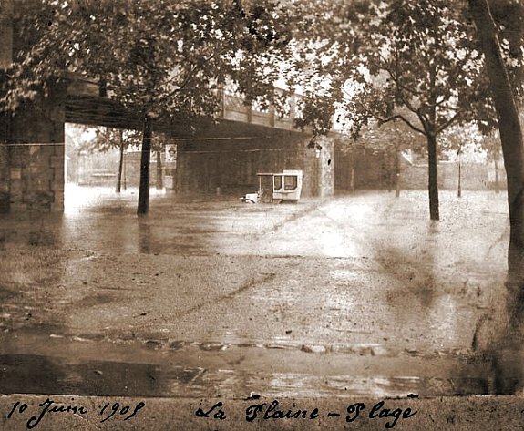 inondations a la Plaine St Denis le 10 juin 1905