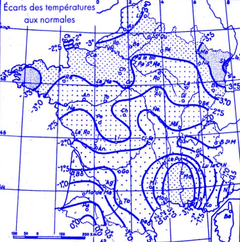temperatures de janvier 1947
