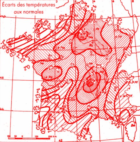 temperatures de juillet 1947