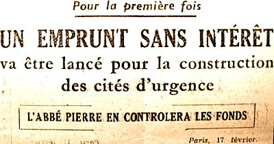 mesures pour le logement fevrier 1954