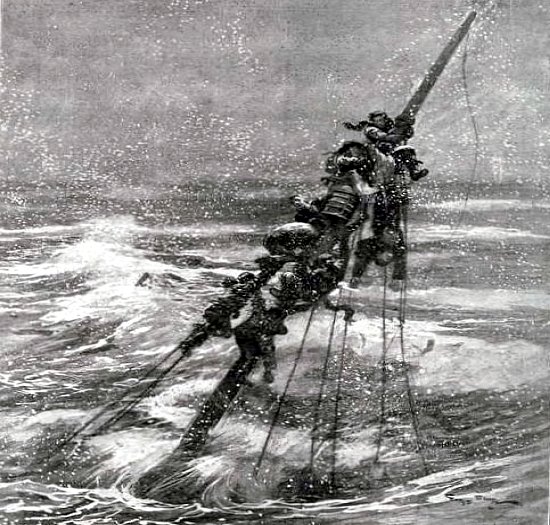 naufrage de l`Hilda pres de Saint Malo en novembre 1905