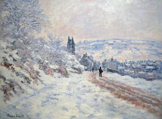 neige Vetheuil Claude Monet decembre 1879