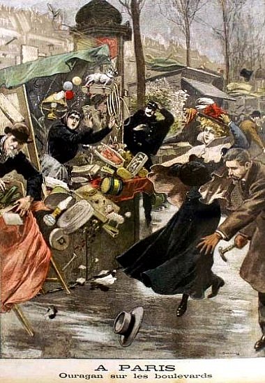 ouragan a Paris les 13 et 14 fevrier 1900