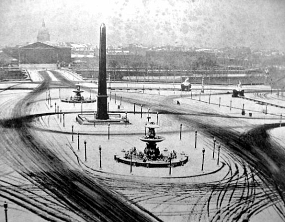 place de la Concorde en janvier 1941