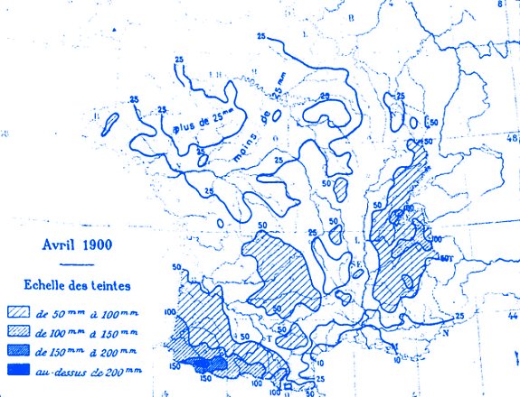 precipitations en avril 1900