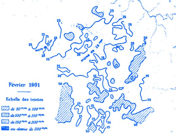 precipitations en fevrier 1901