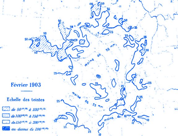 precipitations en fevrier 1903