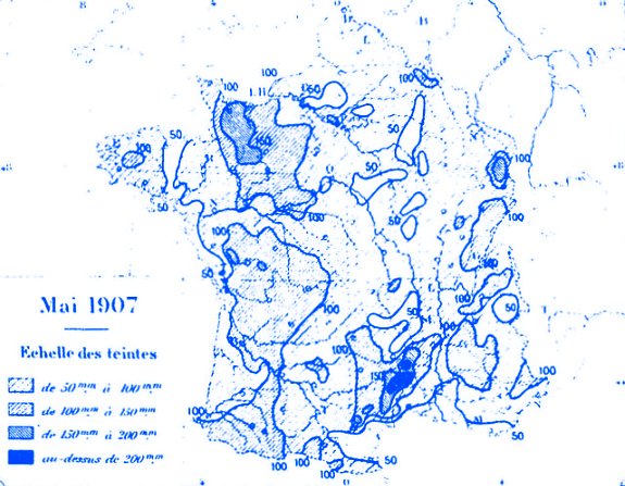 precipitations en mai 1907