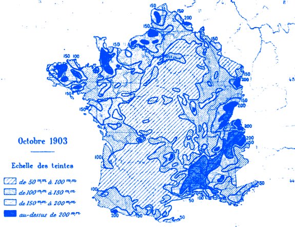 precipitations en octobre 1903