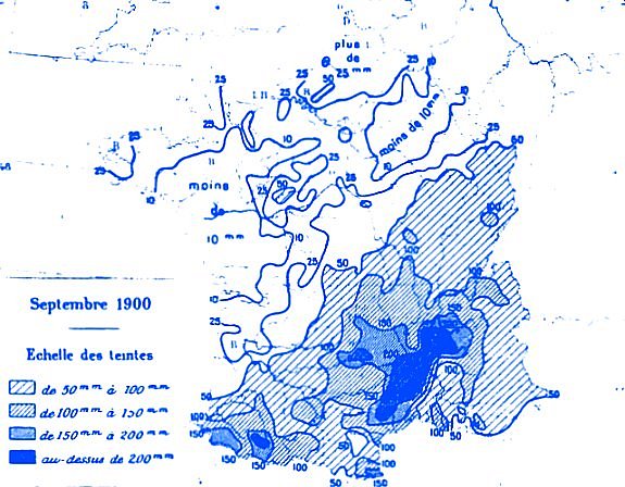 precipitations en septembre 1900