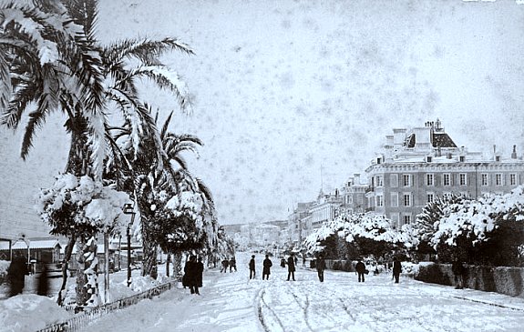 promenade des anglais a Nice durant l`hiver 1895