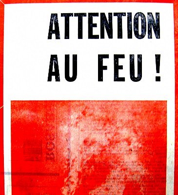 entete attention au feu