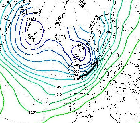 tempete sur le Nord le 27 fevrier 1903