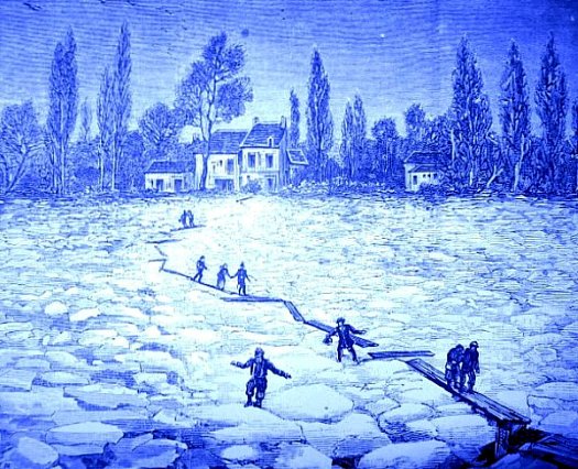 sauvetage des habitants de l`ile du Souzay decembre 1879