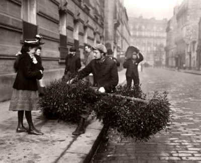 vendeur de gui en janvier 1900